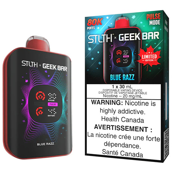 Blue Razz Stlth X Geekbar Limited Edition Canada Day Disposable