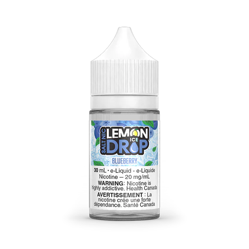 Lemon Drop Blueberry e-liquid bottle on a white background