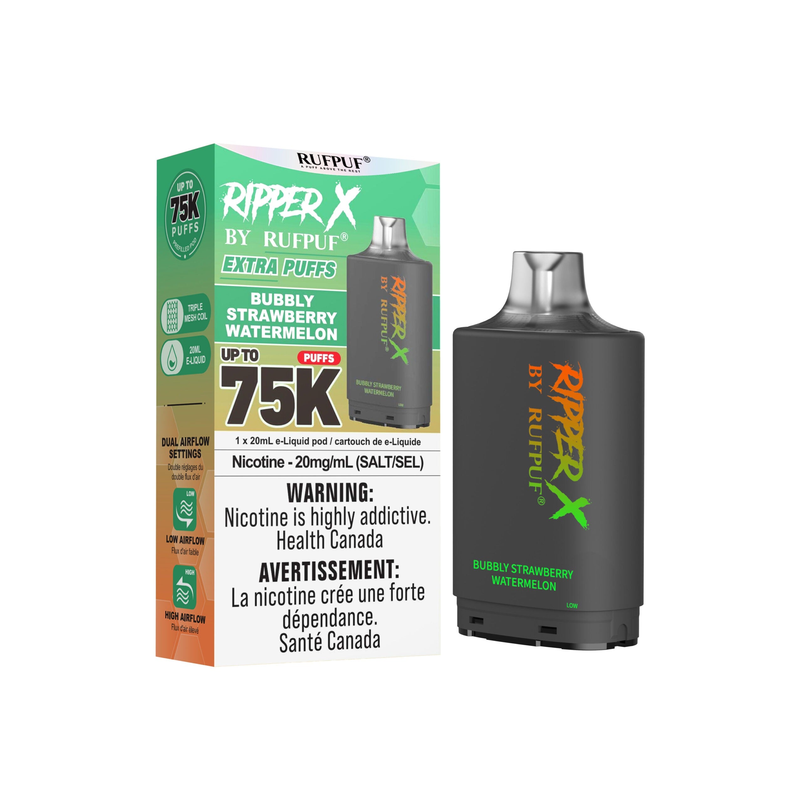 Bubbly Strawberry Watermelon Ripper X 75K Pod