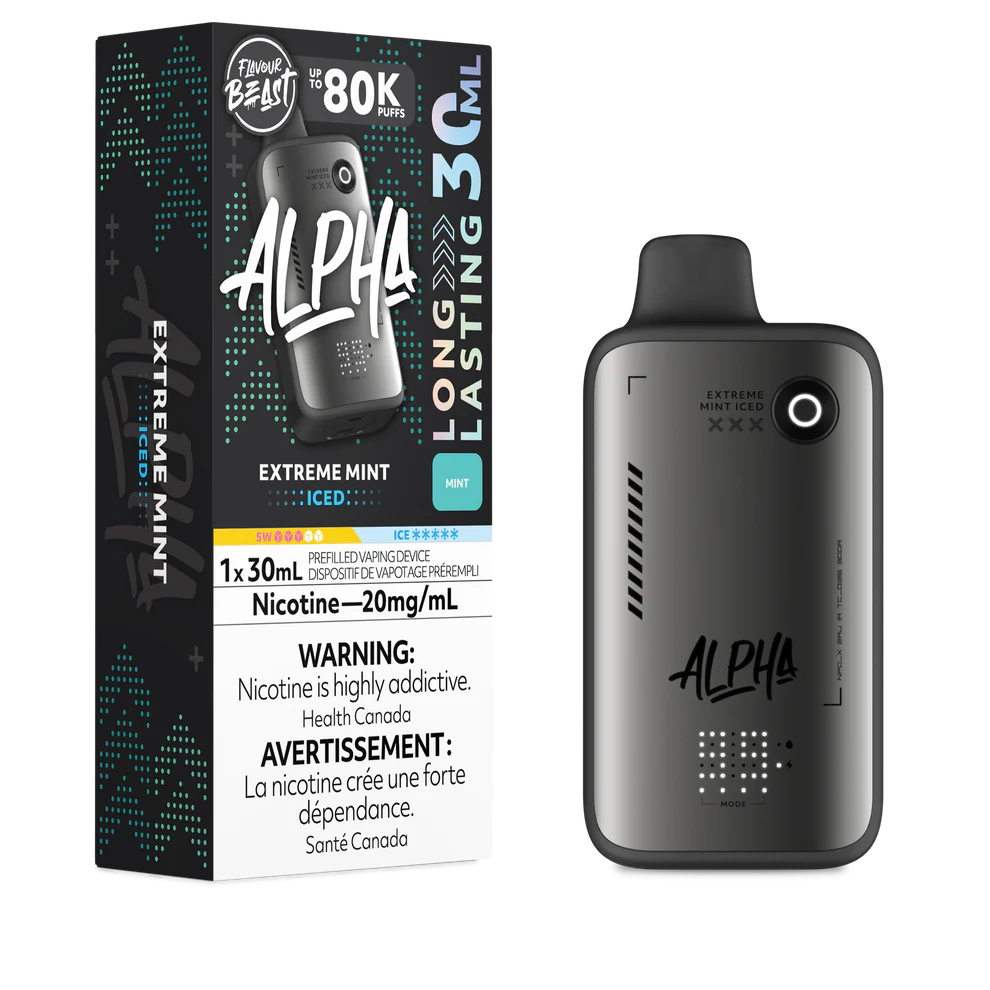 Extreme Mint Iced Flavour Beast Alpha 30mL Disposable