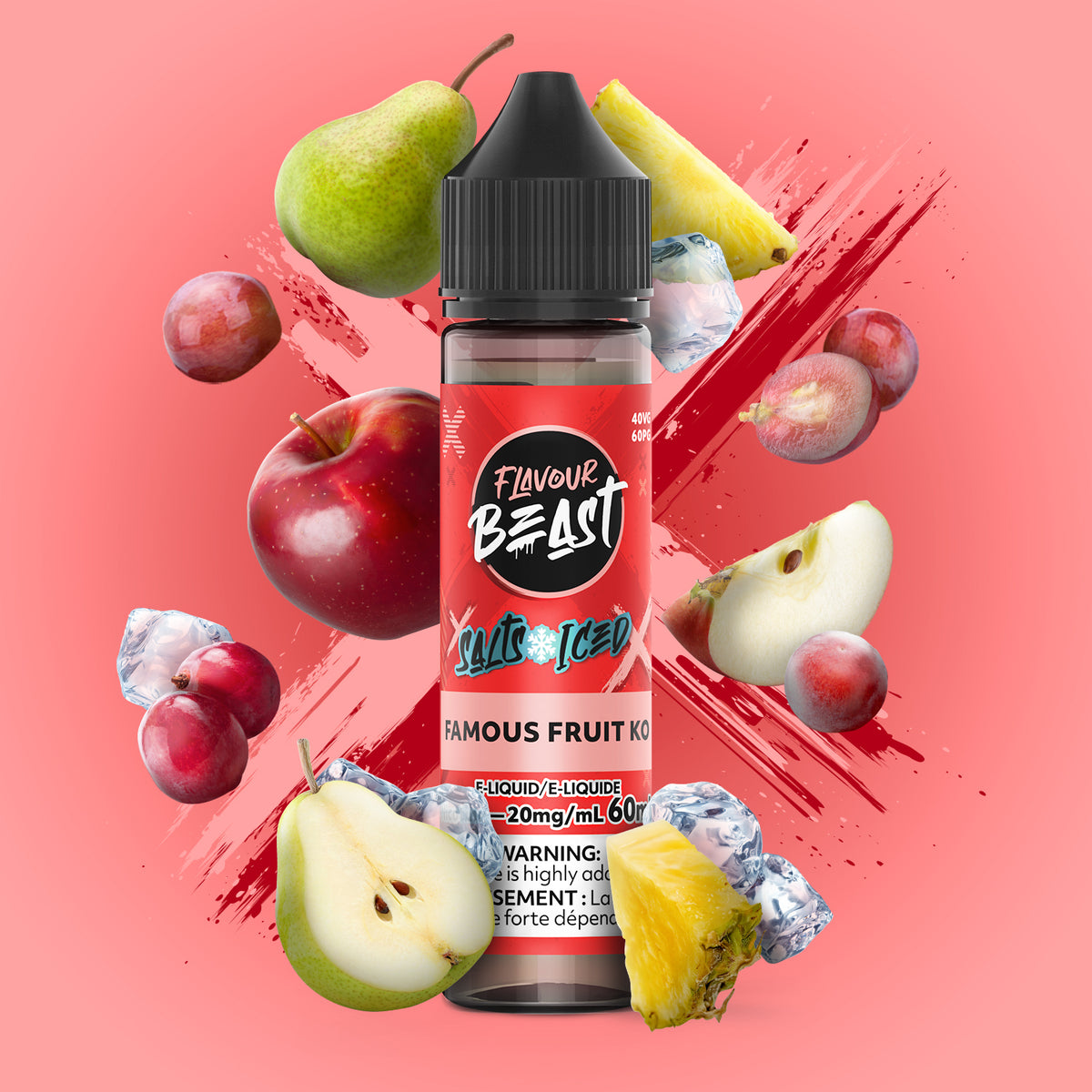 Flavour Beast Famous Fruit KO 60mL Nic Salt Alberta