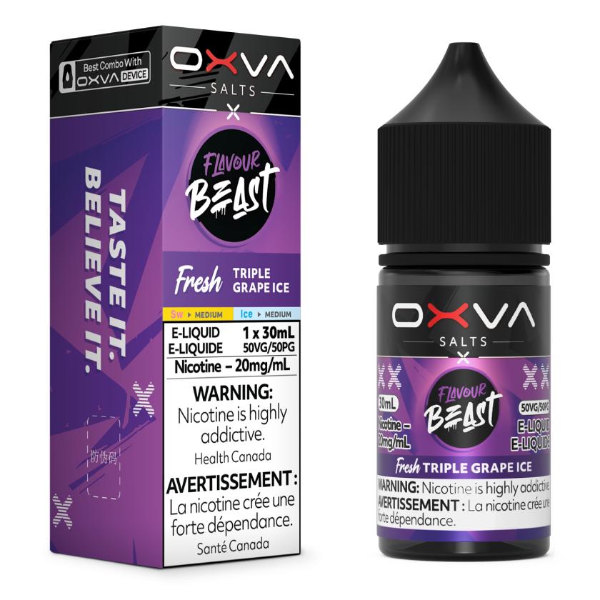 FRESH TRIPLE GRAPE ICE - FLAVOUR BEAST x OXVA E-LIQUID 30ML [PROV]