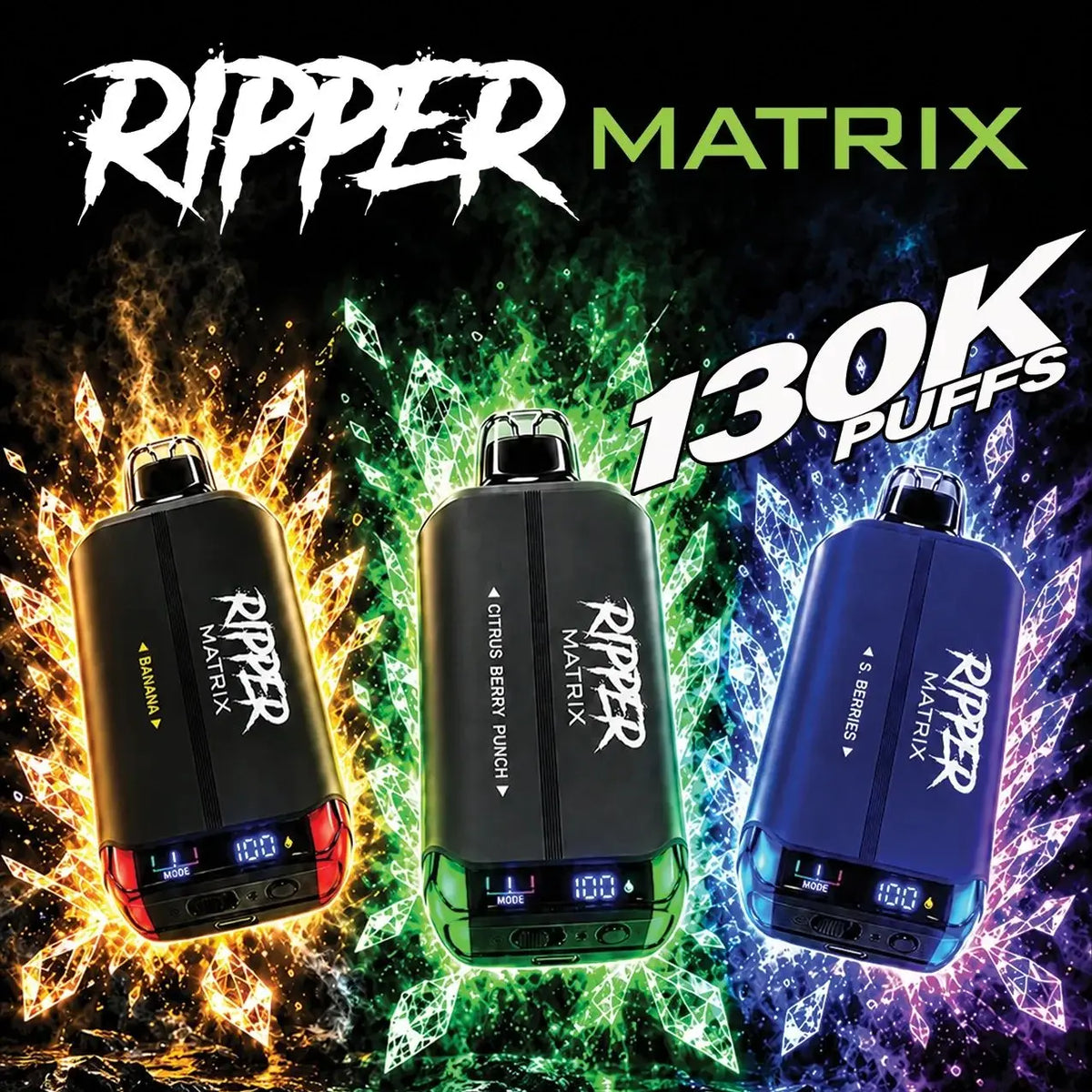 RIPPER MATRIX 130K 30ML DISPOSABLE VAPE [PROV]