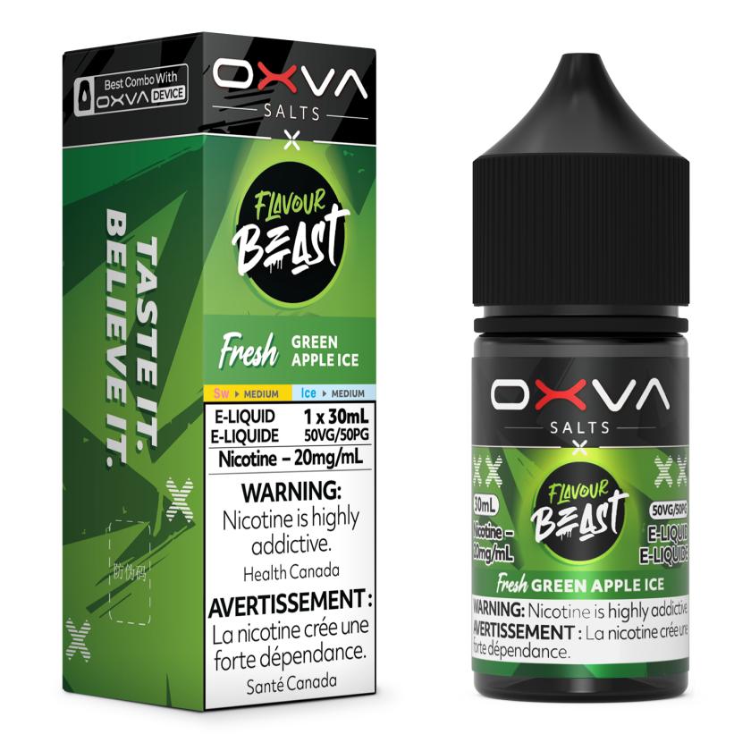 FRESH GREEN APPLE ICE - FLAVOUR BEAST x OXVA E-LIQUID 30ML [PROV]