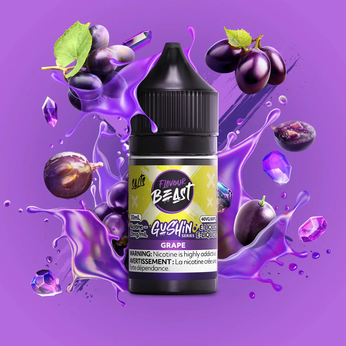 Flavour Beast Gushin Grape 30mL Salt