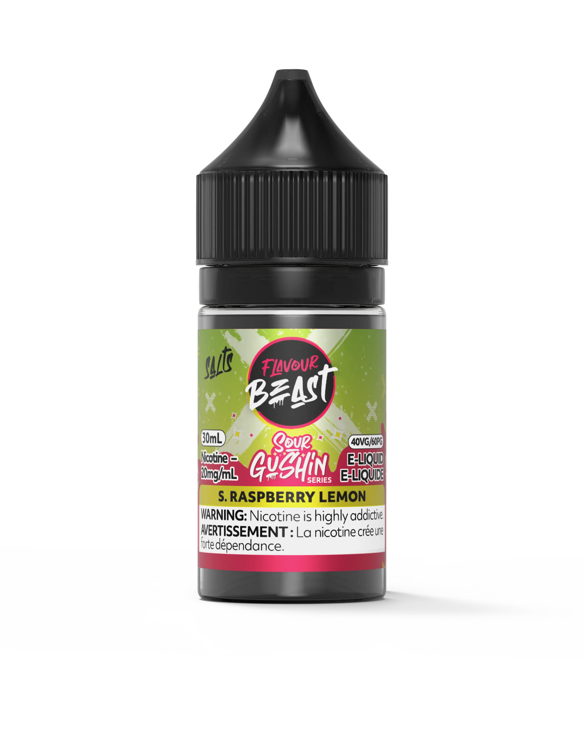 Flavour Beast Gushin S. Raspberry Lemon 30mL Salt