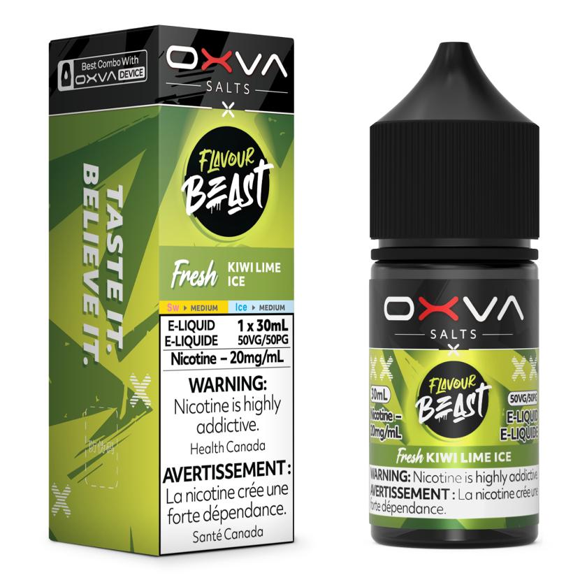 FRESH KIWI LIME ICE - FLAVOUR BEAST x OXVA E-LIQUID 30ML [PROV]