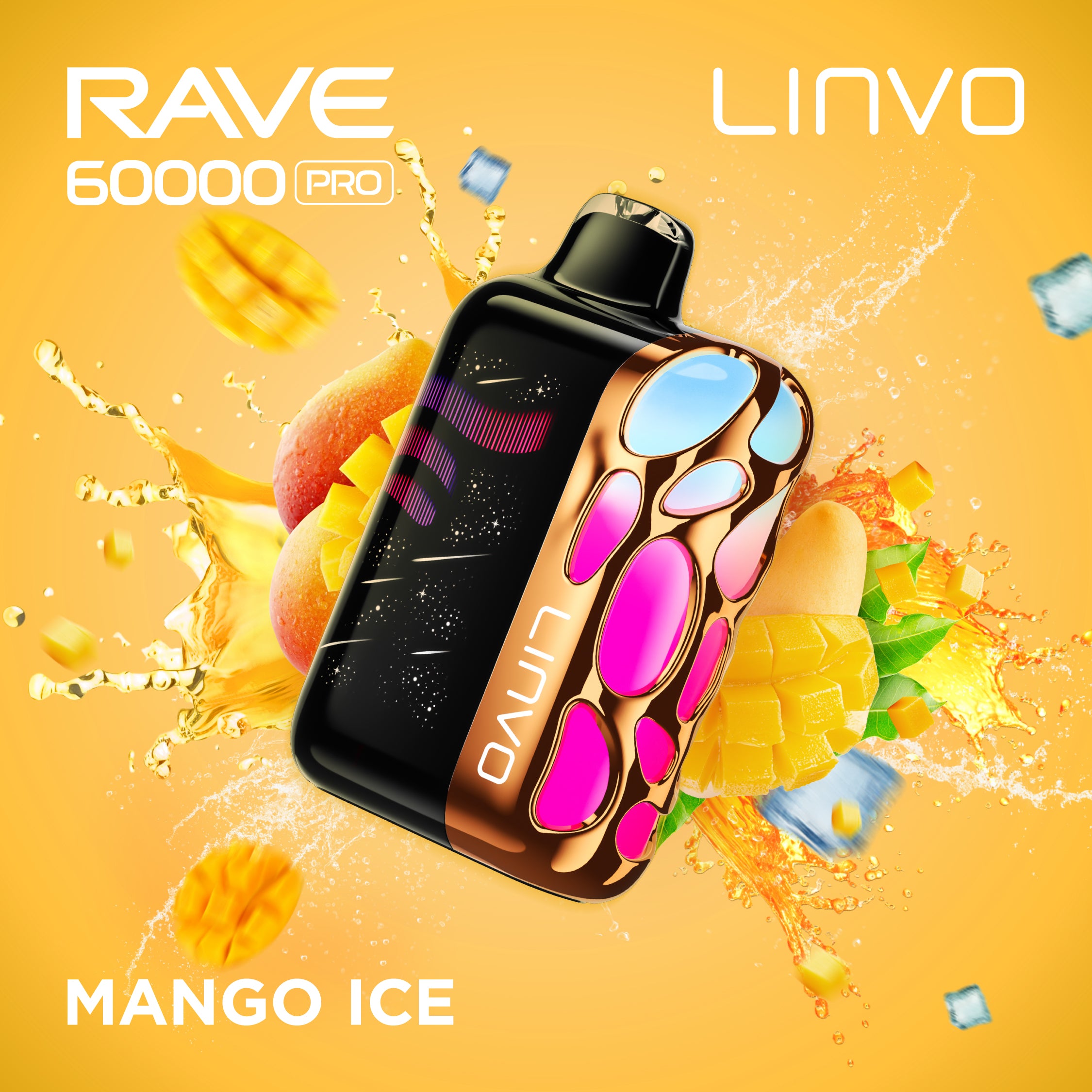 Linvo RAVE 60K Mango Ice Disposable Vape