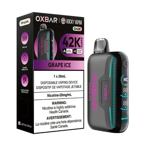 Oxbar 42K Disposable Grape Ice