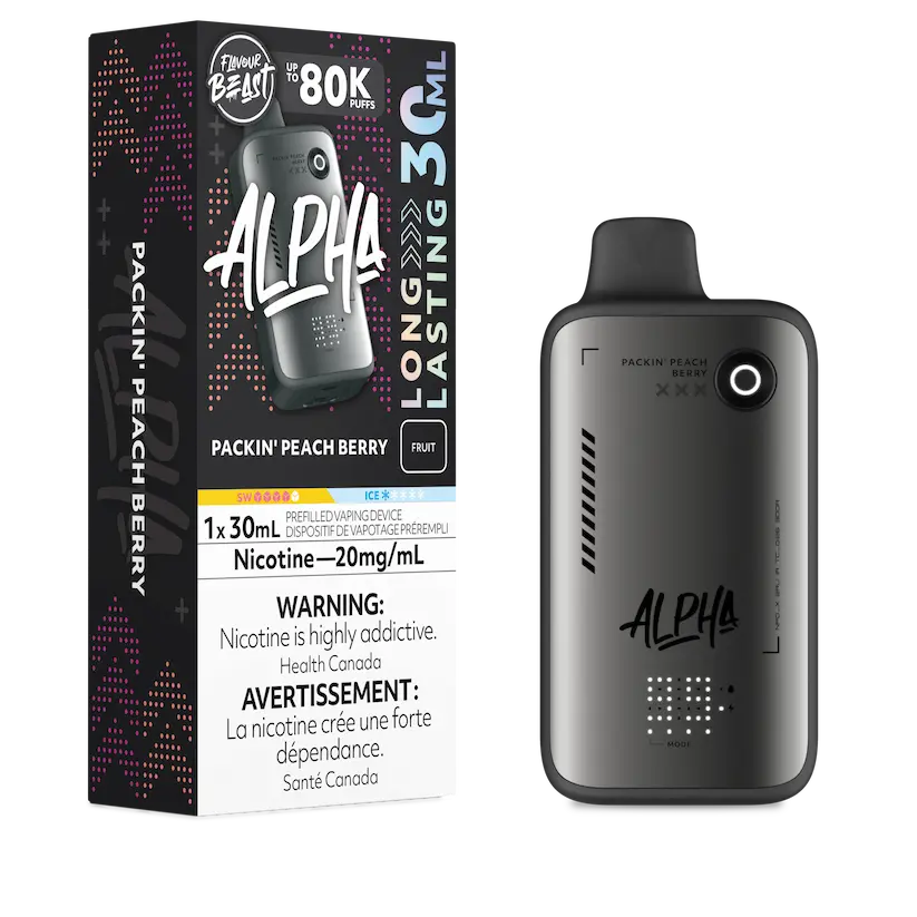 Packin Peach Berry Flavour Beast Alpha 30mL Disposable