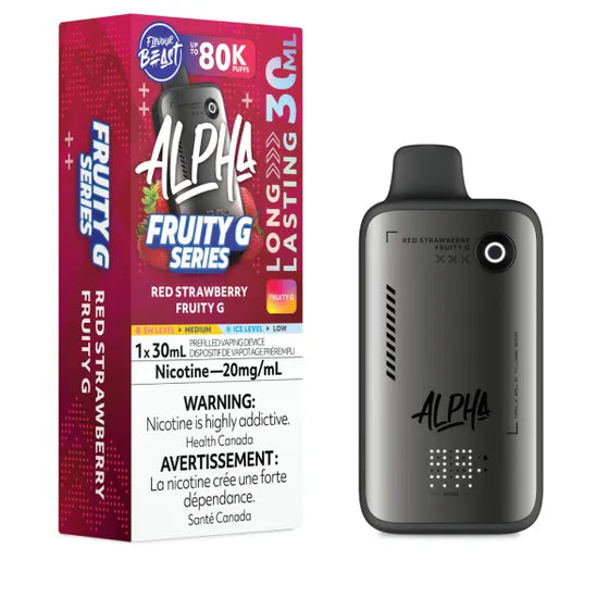 Red Strawberry Fruity G Flavour Beast Alpha 30mL Disposable