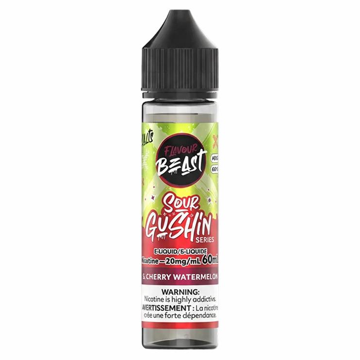 Sour Gushin S. Cherry Watermelon Flavour Beast 60mL Salt