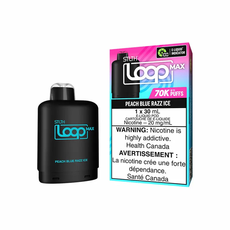 Peach Blue Razz Ice Loop MAX pods