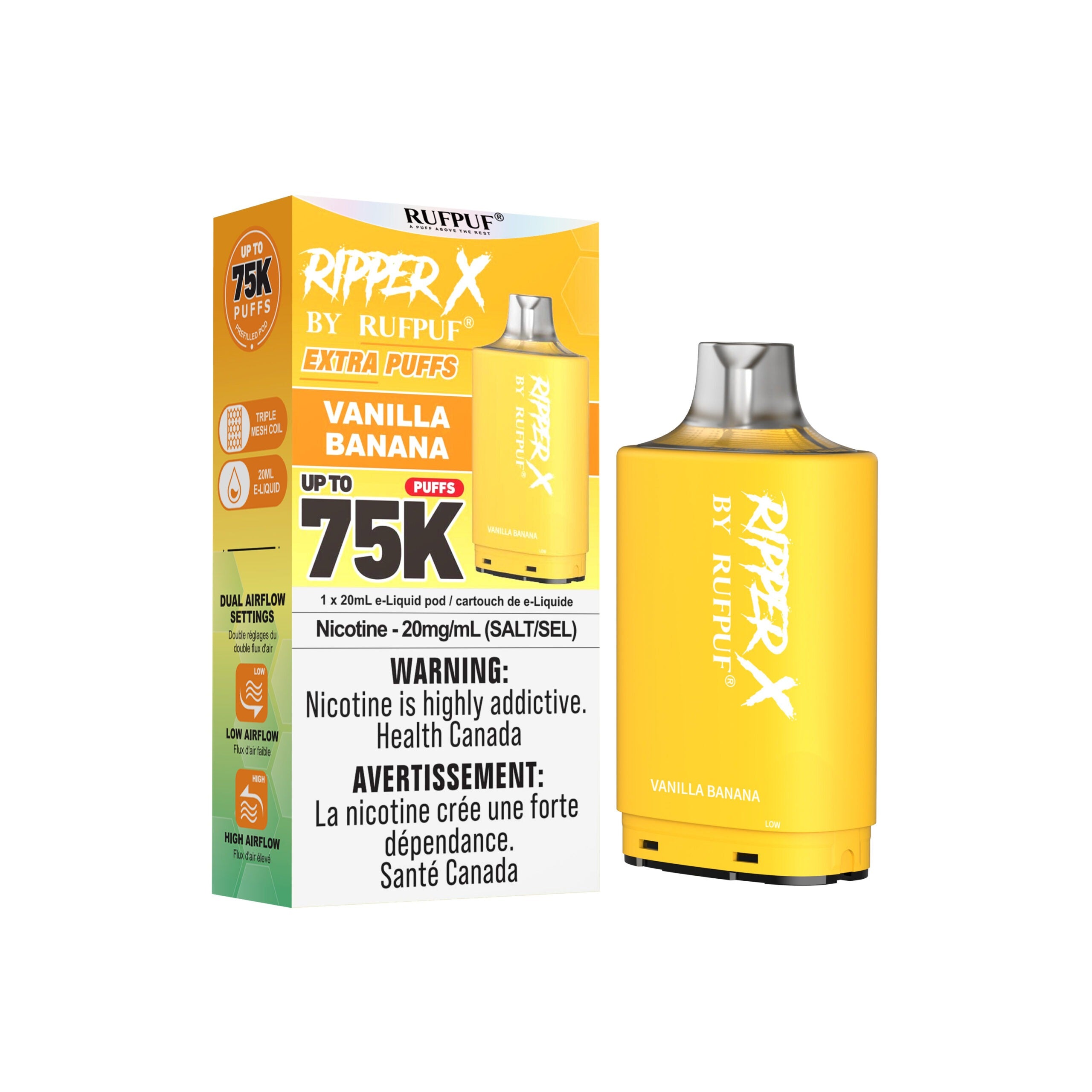 Vanilla Banana Ripper X 75K Pod