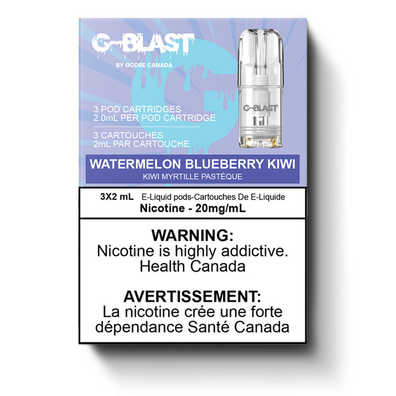 G-BLAST POD PACK - WATERMELON BLUEBERRY KIWI-GCORE PODS-Gas City Vapes