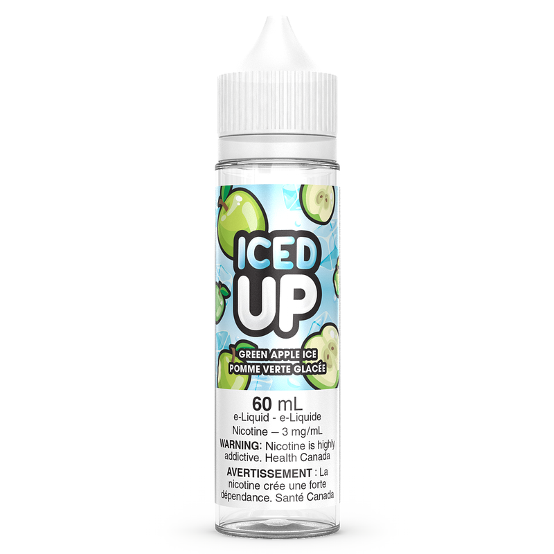 GREEN APPLE ICE - ICED UP 60ML-ICED UP E-LIQUID-Gas City Vapes
