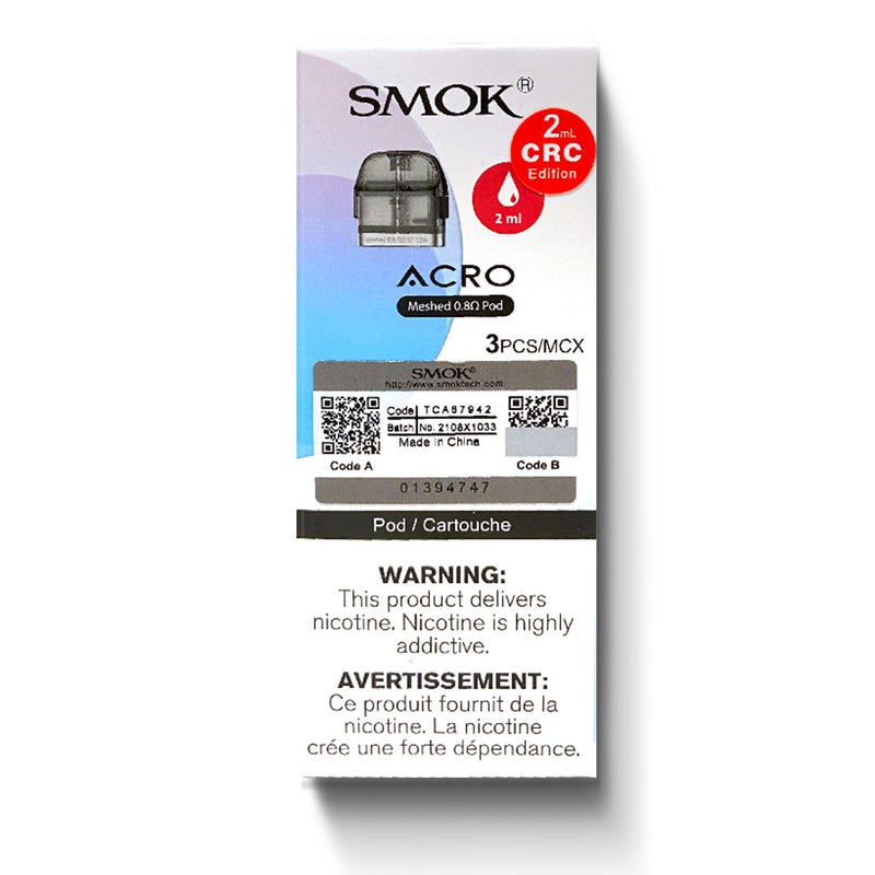 SMOK ACRO REPLACEMENT PODS (3 PACK)-Smok-Gas City Vapes