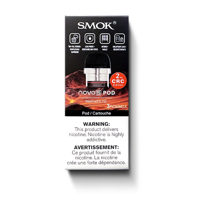 SMOK NOVO 5 REPLACEMENT PODS (3 PACK)-Smok-Gas City Vapes