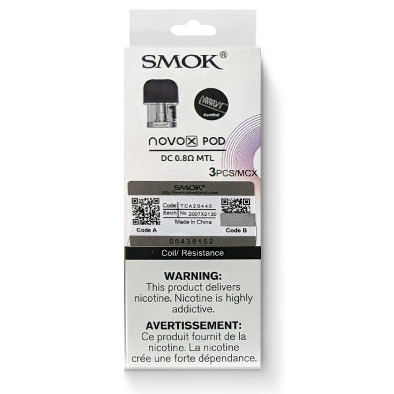 SMOK NOVO X REPLACEMENT PODS (3 PACK)-Smok-Gas City Vapes
