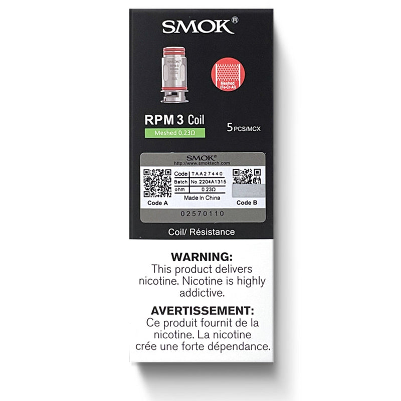 SMOK RPM3 REPLACEMENT COILS (5 PACK)-Smok-Gas City Vapes