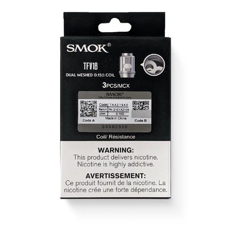 SMOK TFV18 REPLACEMENT COIL-Smok-Gas City Vapes