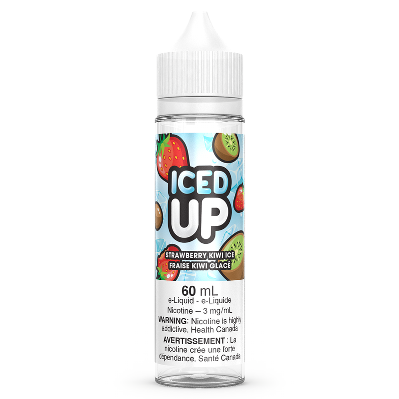 STRAWBERRY KIWI ICE - ICED UP 60ML-ICED UP E-LIQUID-Gas City Vapes